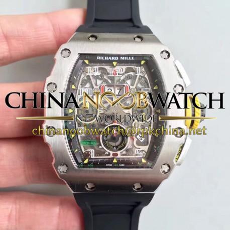 RM011-03 KVF V2 SS Black Skeleton Dial Swiss 7750