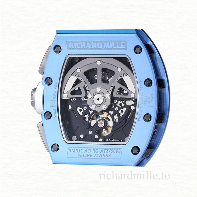 Richard Mille RM 011 Automatic Men Watch Rubber Band Acrylic