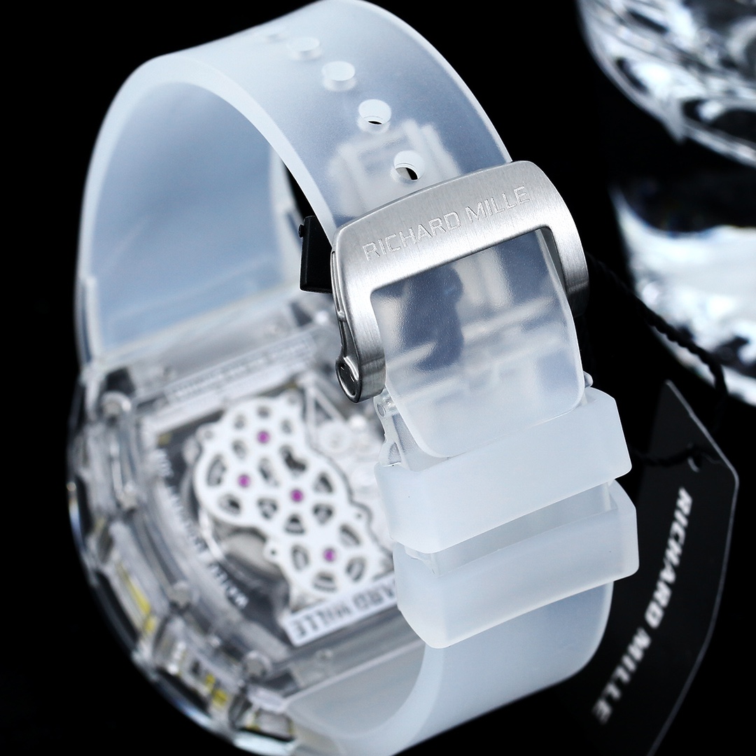 Best Swiss Replica Richard Mille RM56-01 Transparent Glass Case Watch – Skeleton Dial