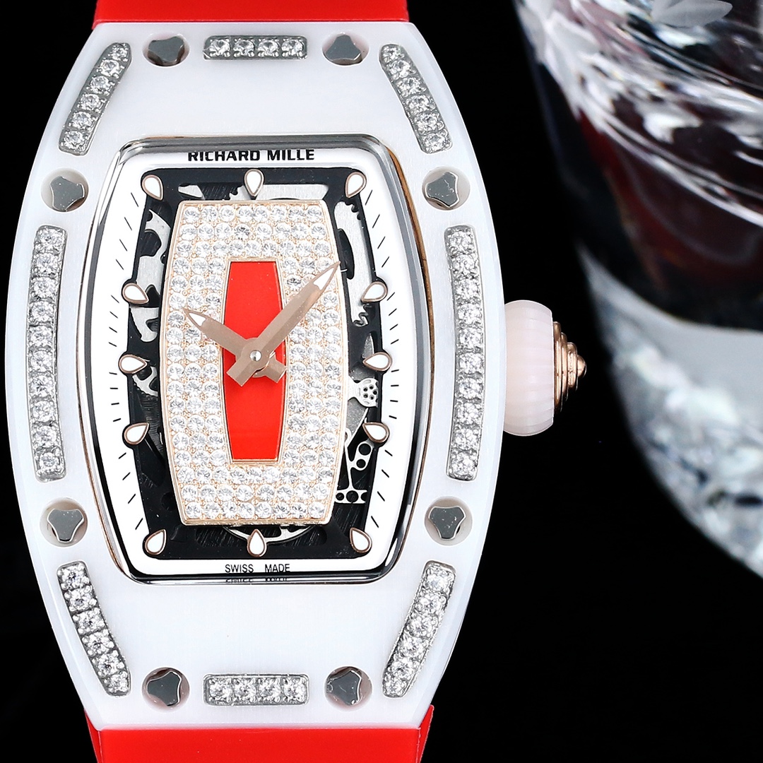 Replica Richard Mille RM07-01 Super Clone Watch with Ceramic & Diamond Design