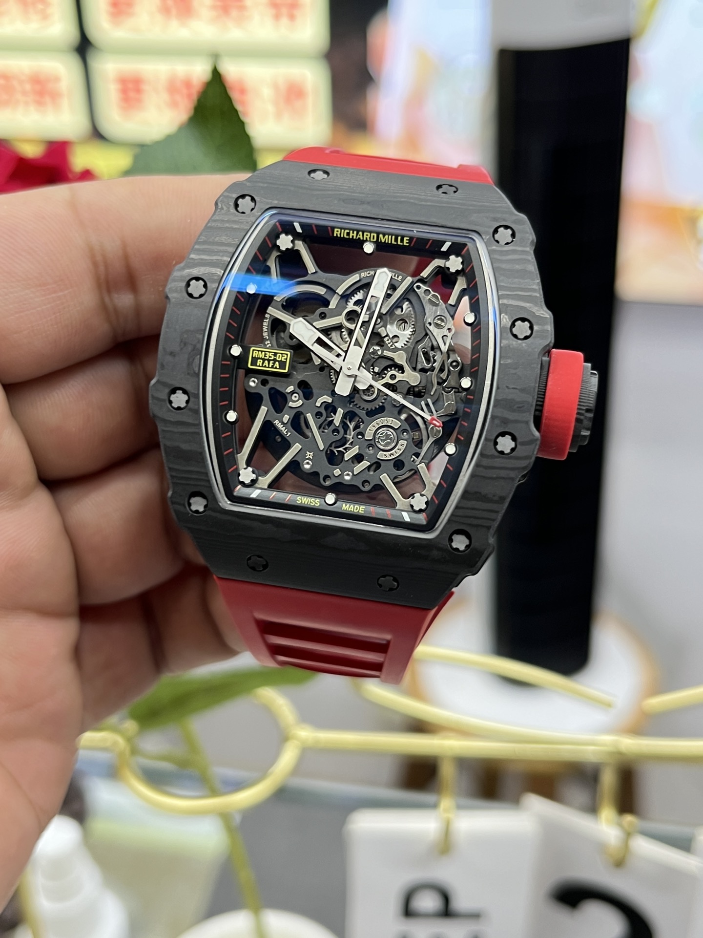 Richard Mille RM35-02 Carbon Fiber Swiss Replica Automatic Mechanical Watch