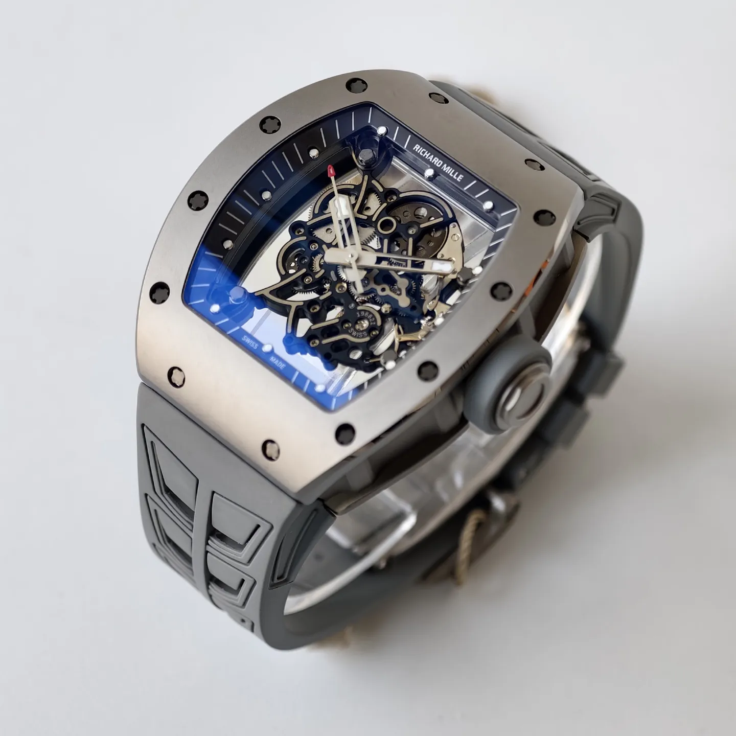 UMI Richard Mille RM 055 Bubba Watson All Grey Super Clone Skeleton Dial Ceramic Case RMUL2 Movement