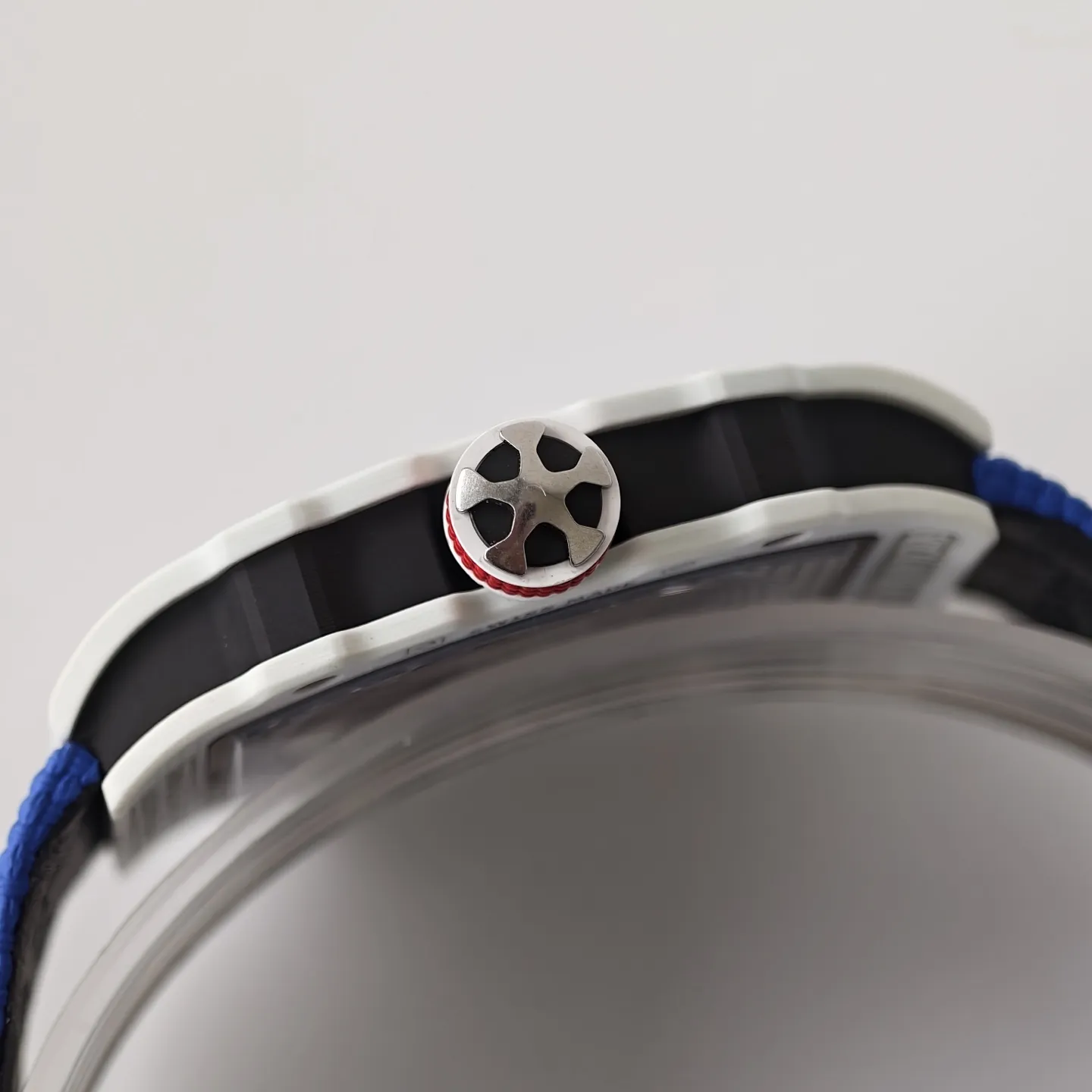 UMI Richard Mille RM 67-02 Alexis Pinturault White Quartz TPT Carbon Blue Strap Automatic Replica Watch