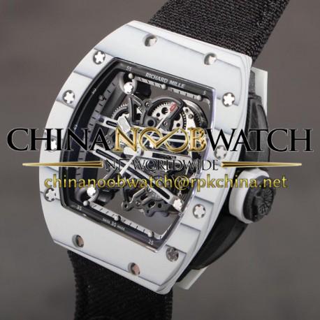 RM61-01 Yohan Blake NTPT ZF White Dial Black Nylon Strap Seiko NH05A