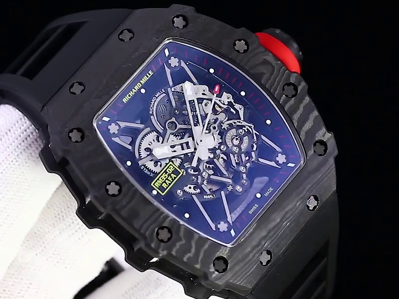 Best Richard Mille RM 35-02 Replica – Bold Carbon Fiber Case and Premium Skeletonized Dial Design