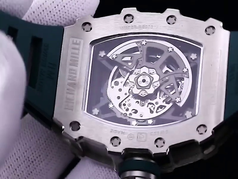 Replica Richard Mille RM 35-02 Green Rubber Strap Watch – Swiss Luxury Men’s Timepiece With Skeleton Dial