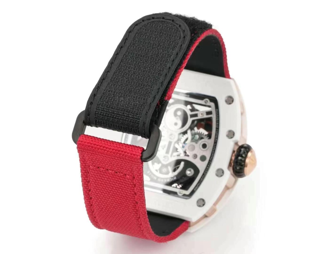 Best Replica Richard Mille RM S10 Koi Tourbillon Watch – Red Strap