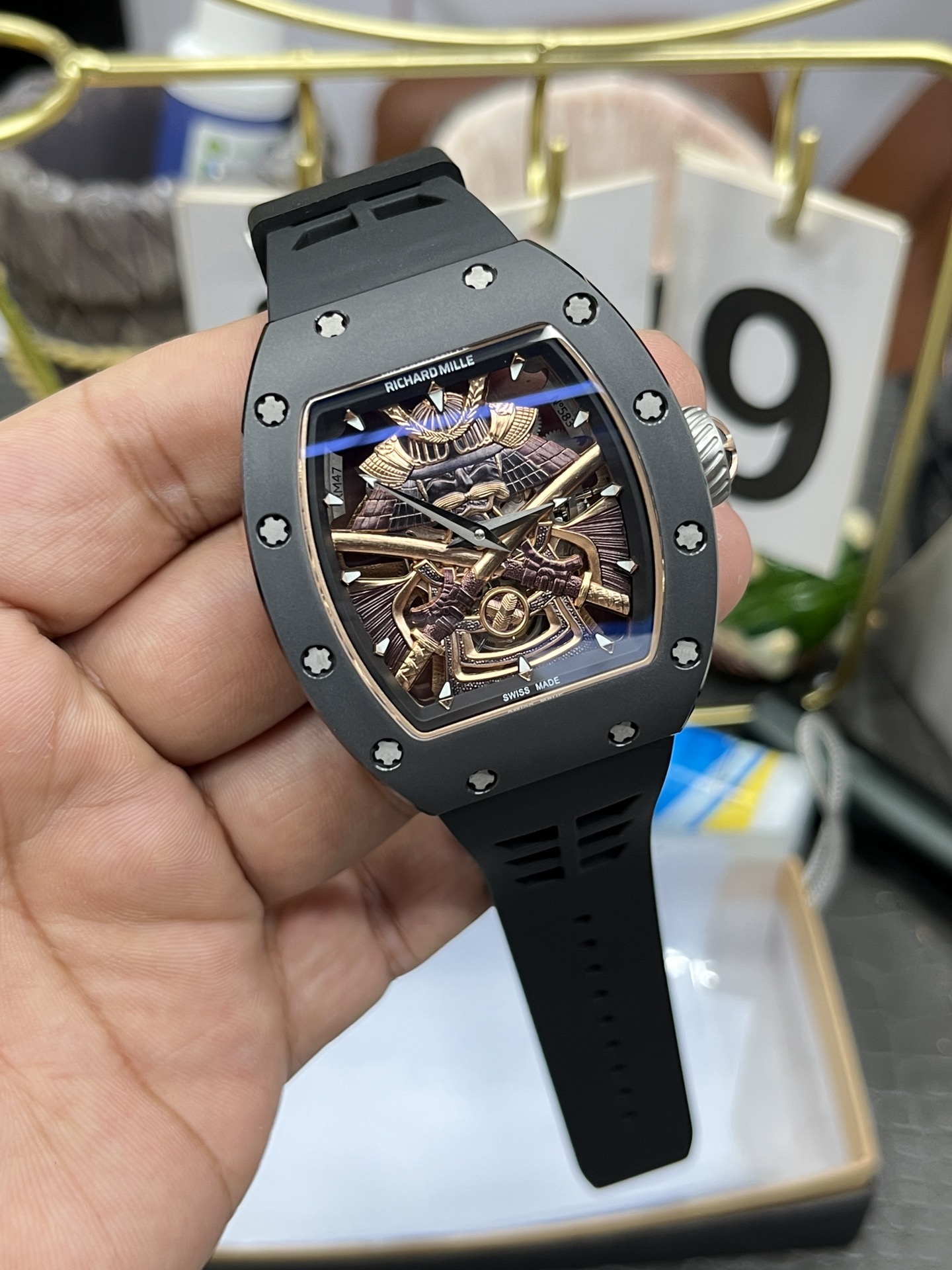 Replica Richard Mille RM47 Tourbillon Watch Design with Japanese Maple Leaf Motif