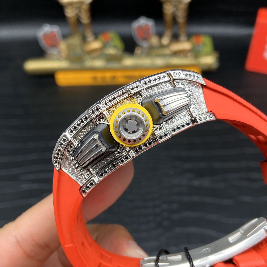 Replica Richard Mille RM 11-03 Men’s Watch with Diamond Bezel And Skeleton Dial Design