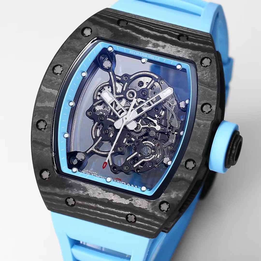 Replica Richard Mille RM 055 Carbon Fiber Men's Watch: Masterpiece of Innovation, Craftsmanship, and Modern Elegance