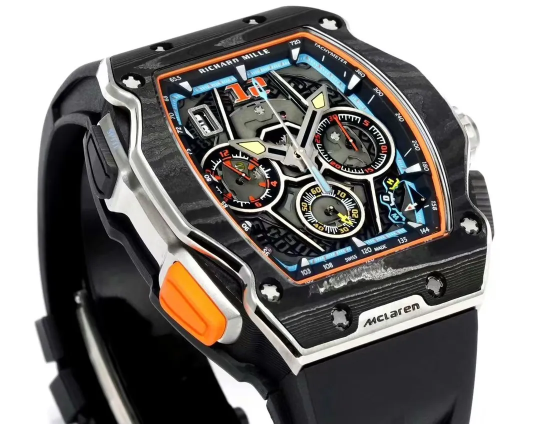 Replica Richard Mille RM 65-01 McLaren W1 Carbon TPT Automatic Chronograph Watch
