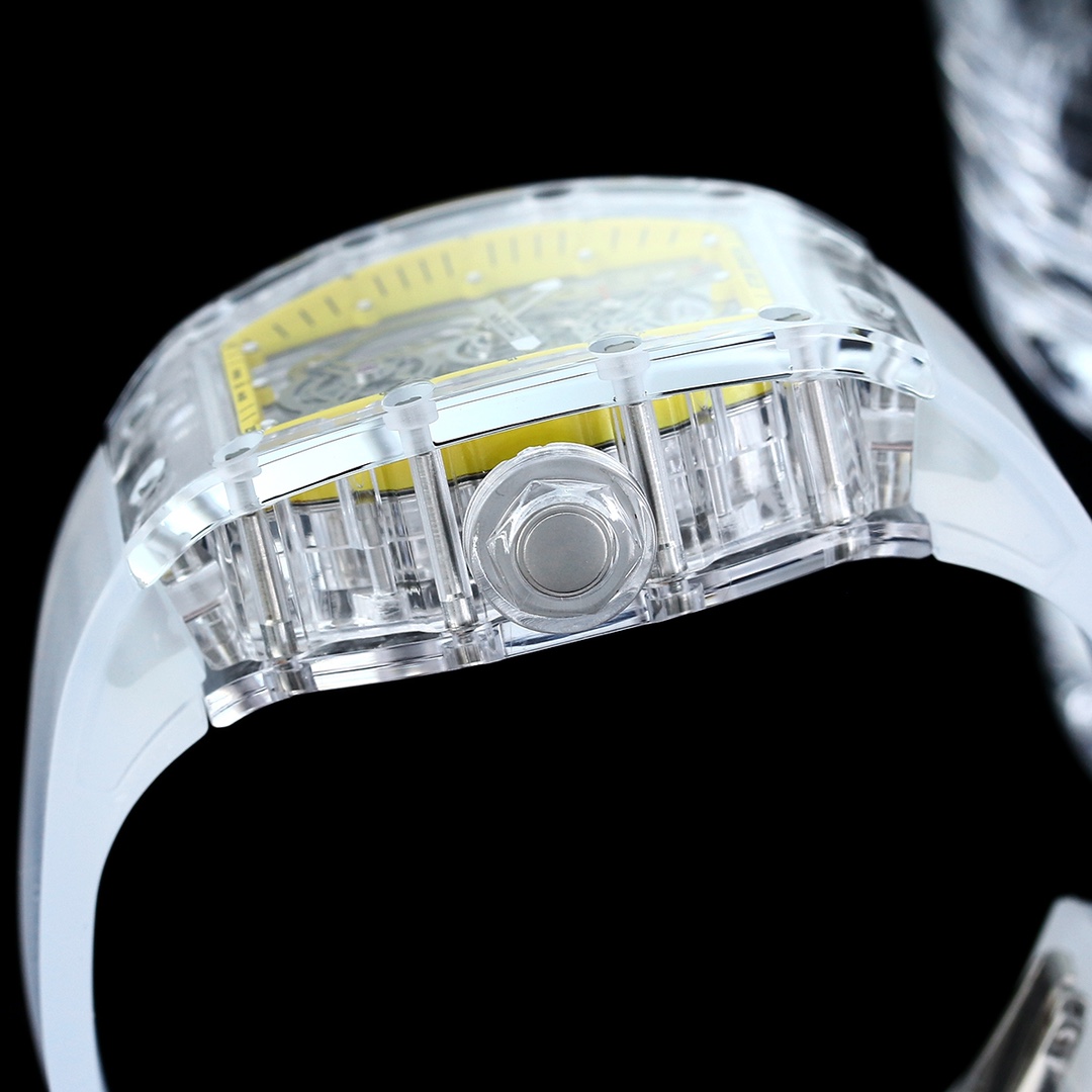 Best Swiss Replica Richard Mille RM56-01 Transparent Glass Case Watch – Skeleton Dial
