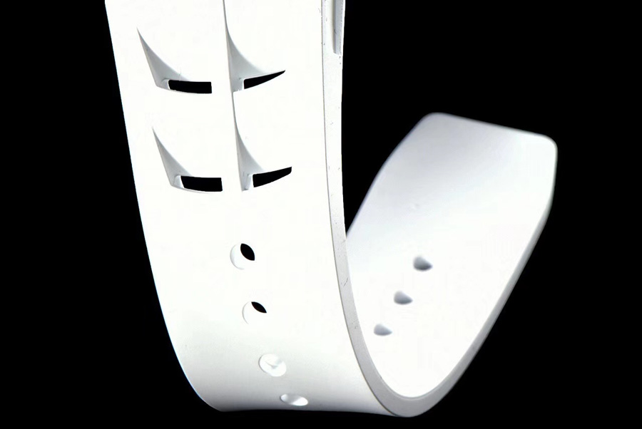 Richard Mille Replica RM 011-03 White Rubber Strap Open-face Digital Dial