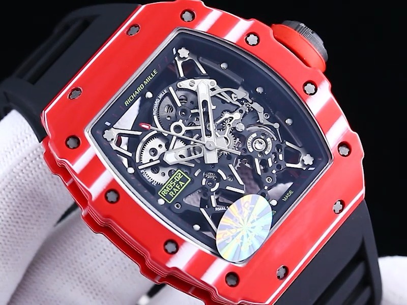 Richard Mille RM 35-02 Rafael Nadal Replica – Bold Red Case, Swiss Tourbillon Movement, Sport Watch For Men