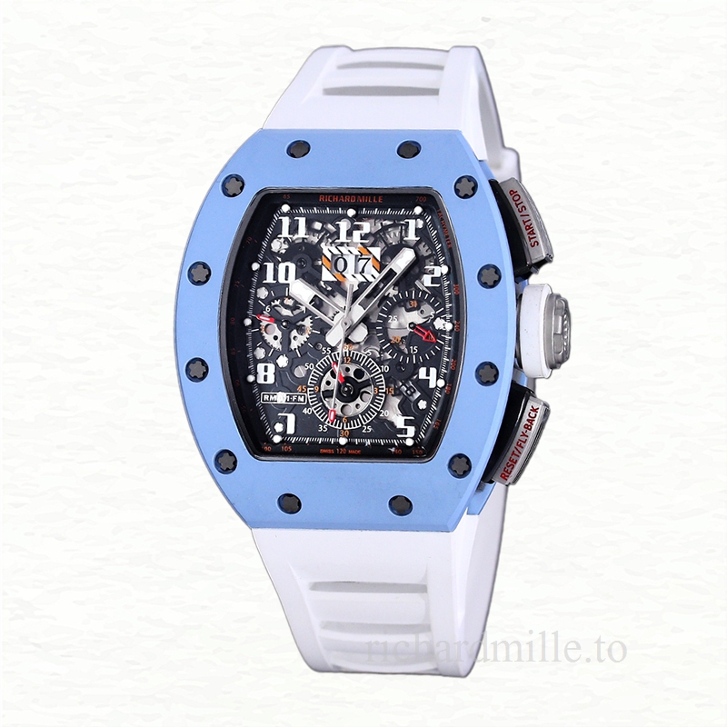 Richard Mille RM 011 Automatic Men Watch Rubber Band Acrylic
