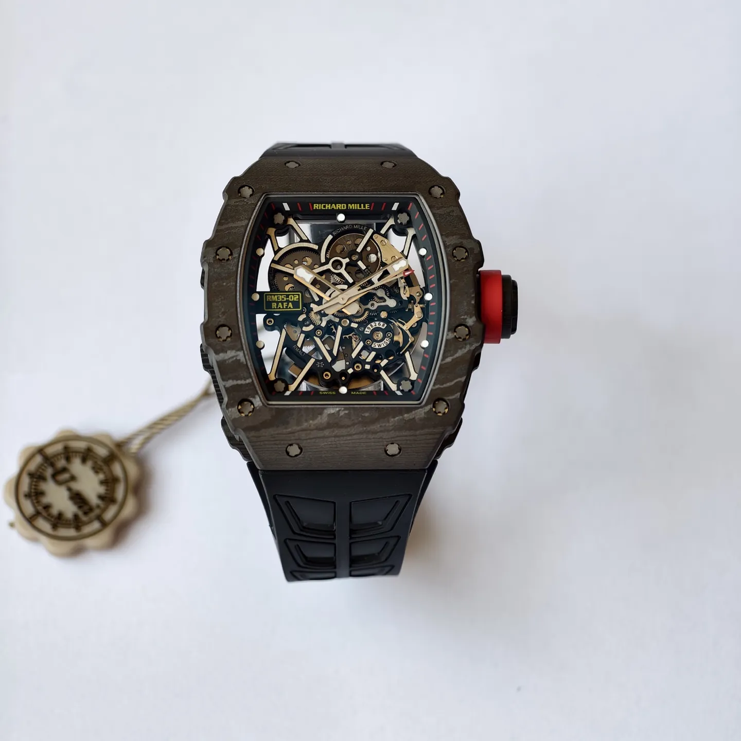 UMI Super Clone Richard Mille RM 35-02 “Free Sprung” Rafael Nadal NTPT Carbon Automatic Watch