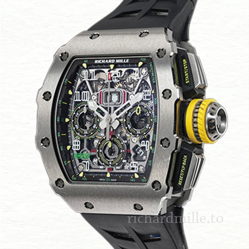 Richard Mille RM 11-03 Rubber Band Transparent Dial Men’s Watch Grey