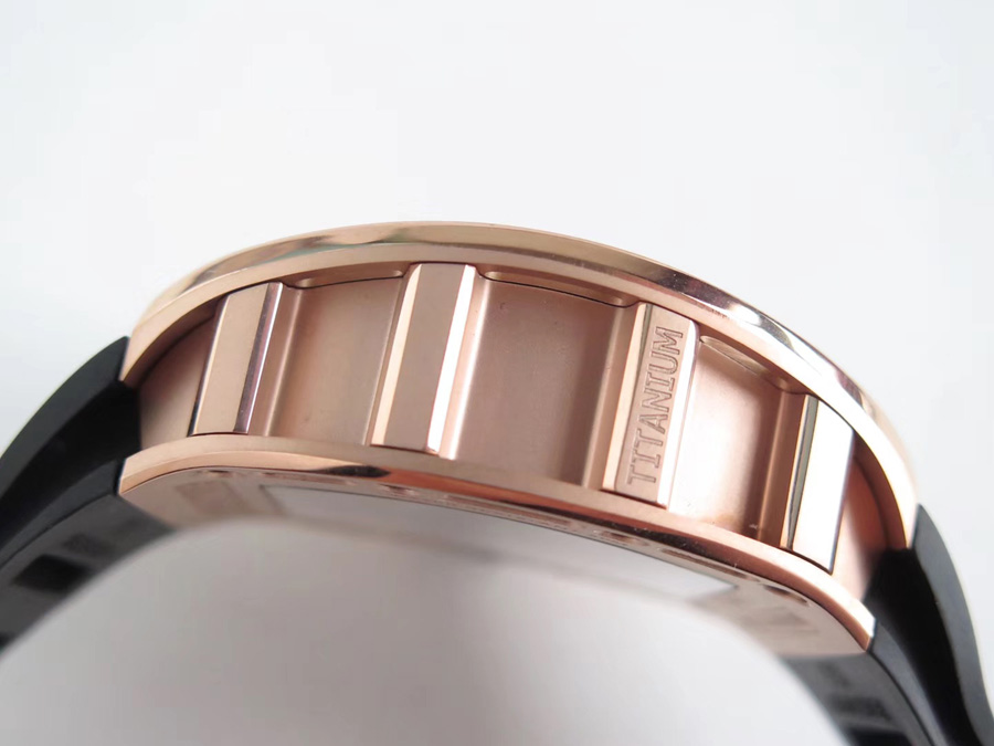 Richard Mille Replica RM 052 Black Strap Dense Bottom Sapphire Mirror