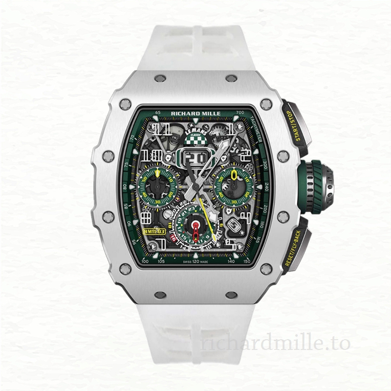 Richard Mille RM 11-03 Transparent Dial Men’s Rubber Band Silver