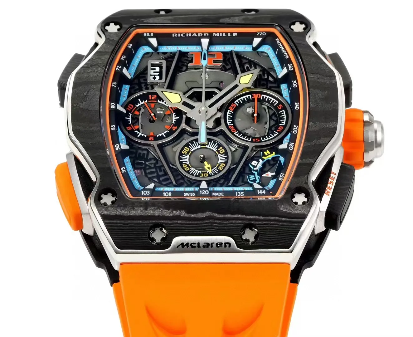 Replica Richard Mille RM 65-01 McLaren W1 Automatic Chronograph Super Clone Watch – Orange