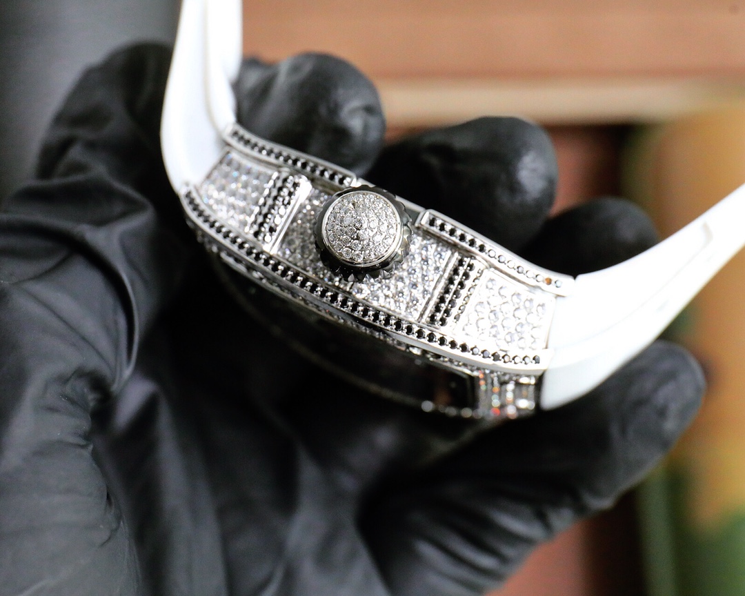 Replica Richard Mille RM 026 Serpent Luxury Tourbillon Watch, Diamond White Gold Case, Double Serpent Design