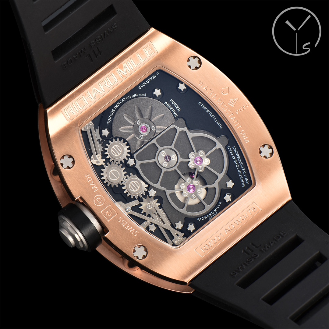 Richard Mille RM001 Replica - Grade Swiss-Made Ultra-Thin Tourbillon