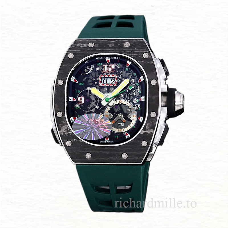Richard Mille RM 62-01 Automatic Men Watch Carbon Fiber