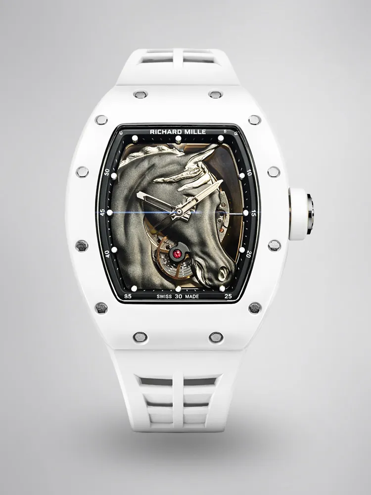 Richard Mille RM 52-02 White Horse Tourbillon Swiss Movement Super Clone