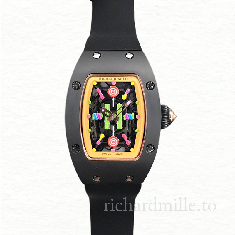 Richard Mille RM37-01 Mechanical Ladies Watch Stainless Steel Rubber Band