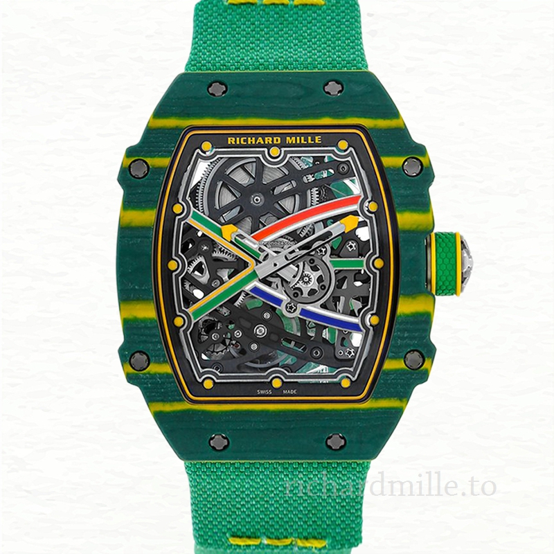 Richard Mille RM 67-02 Strap Men’s Transparent Dial Watch