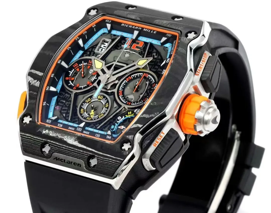 Replica Richard Mille RM 65-01 McLaren W1 Carbon TPT Automatic Chronograph Watch