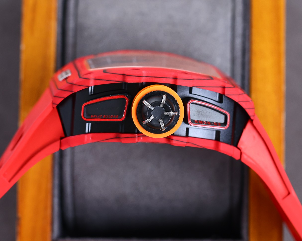 Richard Mille RM 50-03 McLaren Replica Watch For Motorsport Style – Swiss Movement, Red Carbon Case, Bold Skeleton Dial