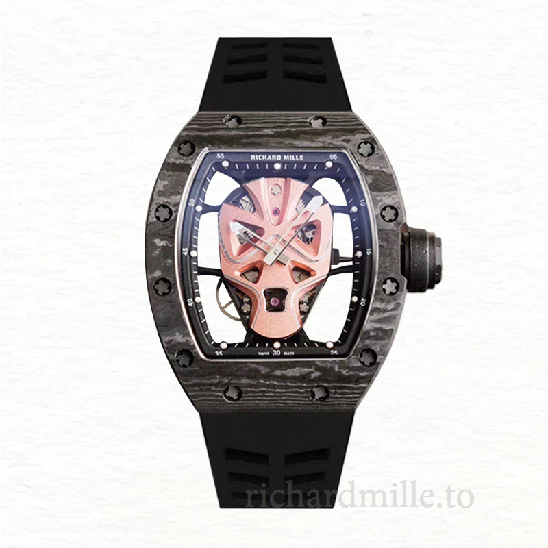 Richard Mille RM52-06 Automatic Men Hero Dial Dot Rubber Band