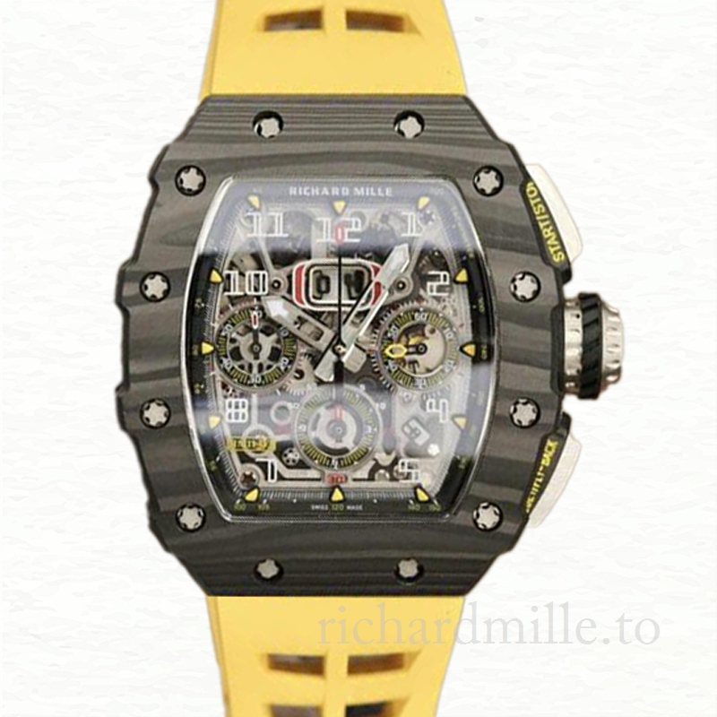 Richard Mille RM11-03 Men Automatic Titanium Rubber Band Watch