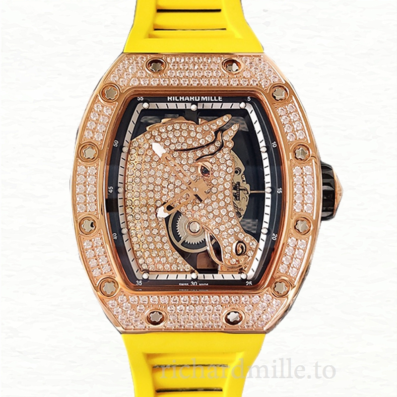 Richard Mille RM52-02 Men Mechanical Watch Horse Dial