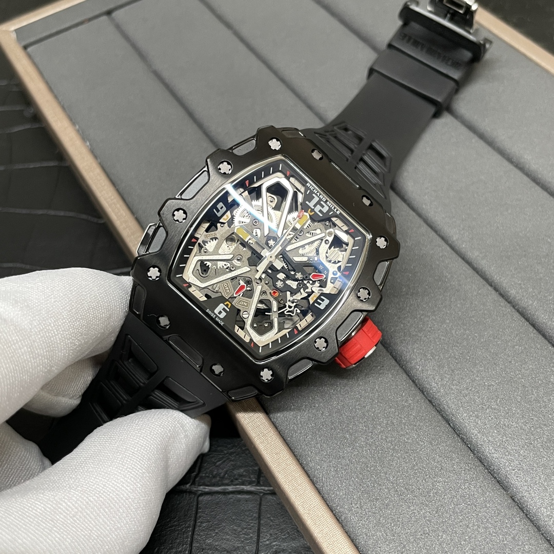 Richard Mille RM 035-03 Rafael Nadal Super Clone Skeleton Dial Swiss Movement 43mm Replica Watch