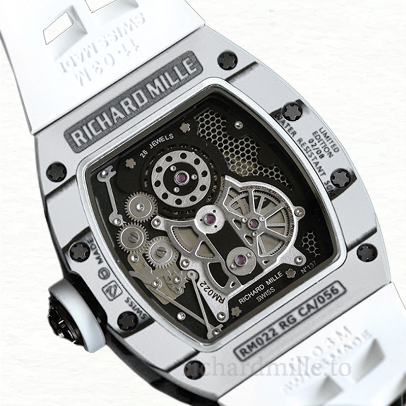 Richard Mille RM022 Automatic Men Rubber Band Arabic Numeral