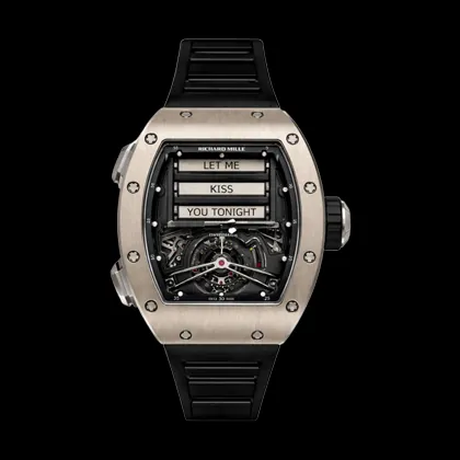 Richard Mille RM 069 Replica Funny Dial Skeleton Tourbillon Black Rubber Strap Luxury Men's Watch