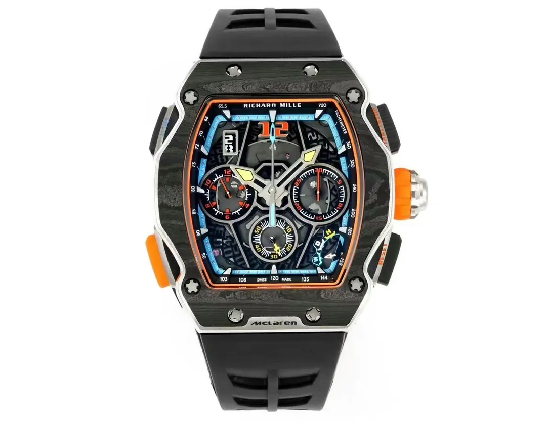 Replica Richard Mille RM 65-01 McLaren W1 Carbon TPT Automatic Chronograph Watch