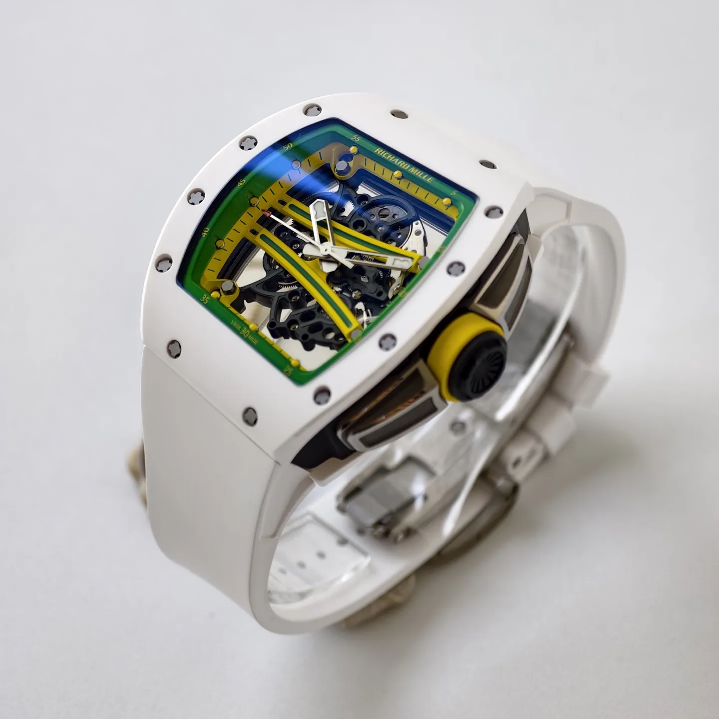 UMI Replica Richard Mille RM 61-01 Yohan Blake White Ceramic RMUL2 Movement