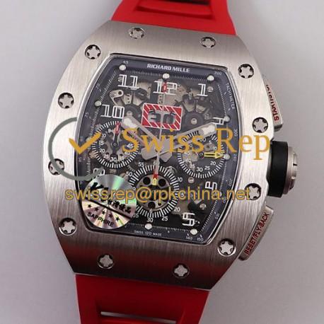 RM011 Chrono KVF SS Black Dial 7750 V3