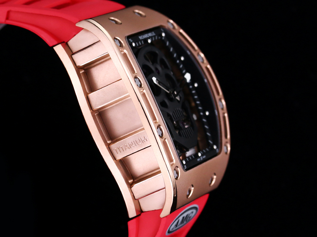 RM052 Skeleton Tourbillon Watch Replica - Bold Black Skull Design