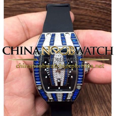 RM007 Ladies SS Blue Diamonds Dial M6T51