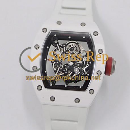 RM55 KVF V3 White Ceramic &amp; Black Titanium Black Dial M8215