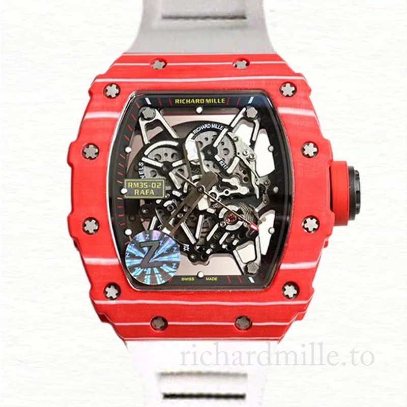 Richard Mille RM35-02 Men Mechanical Transparent Dial Ceramics Bezel