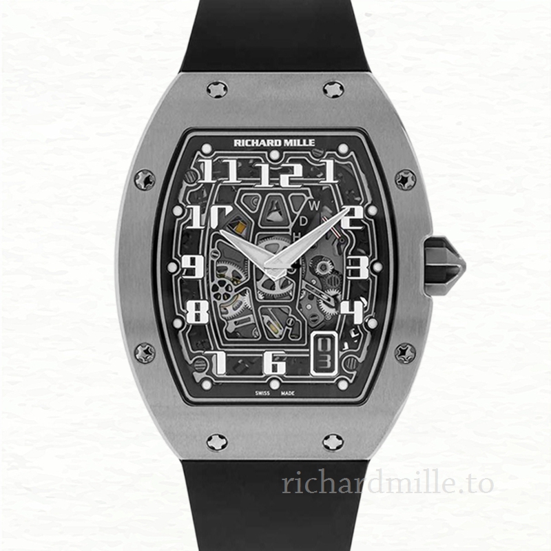 Richard Mille RM 67-01 Black Dial Men’s Rubber Band Automatic
