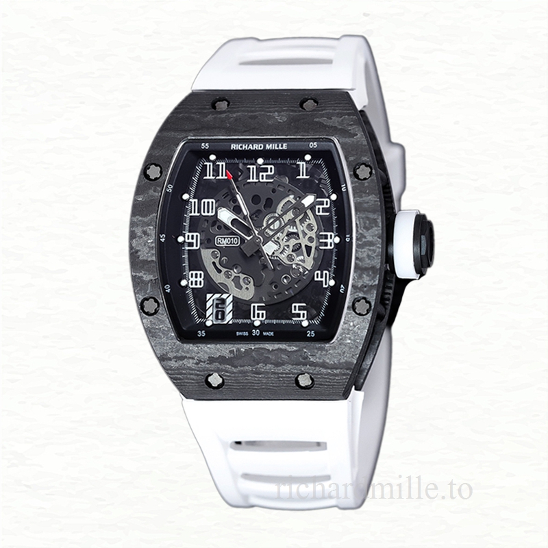 Richard Mille RM 010 Automatic Men Carbon Fiber Watch