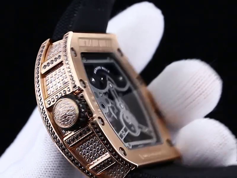 Luxurious Richard Mille RM 26-01 Panda Replica Watch – Swiss Tourbillon, Diamond-Set Case, Skeleton Dial