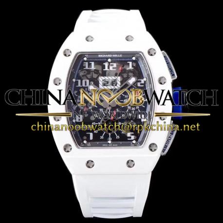 RM011-FM Polo Club Saint Tropez KVF White Ceramic Grey Dial Swiss 7750