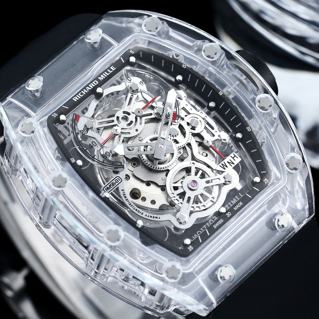 Best Swiss Replica RM56-01 Watch - Transparent Case